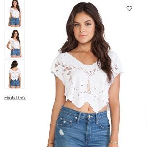 Indah butterfly crop top